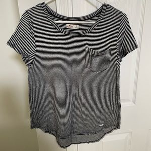B&w striped Hollister t shirt